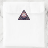 Sticker Triangulaire Le cube de Metatron - Merkabah (Sac)
