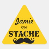 Sticker Triangulaire Le Motif de la moustache Stache (Devant)