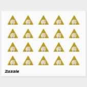 Sticker Triangulaire Le quasimodo comme momie (Feuille)