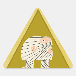 Sticker Triangulaire Le quasimodo comme momie