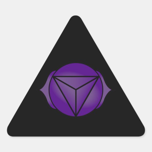 Sticker Triangulaire Le troisième oeil Chakra (Devant)