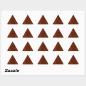Sticker Triangulaire Leo Zodiac Connexion style bois acajou Brown (Feuille)