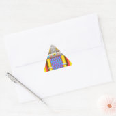 Sticker Triangulaire les années 50 juke-box à l'ancienne (Enveloppe)