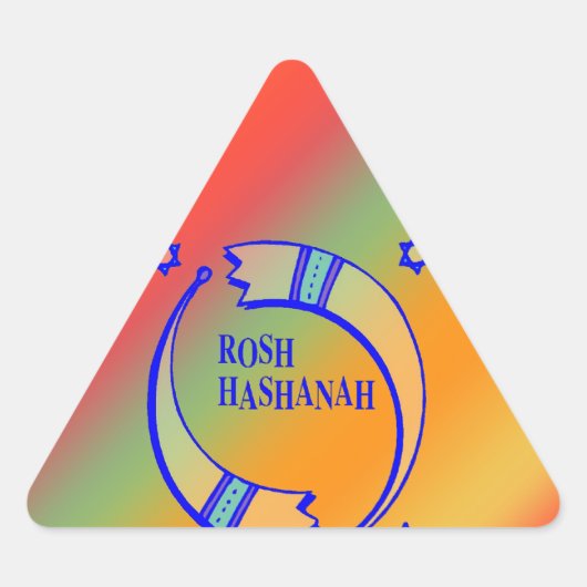 Sticker Triangulaire Les Cornes des Fêtes - (Devant)