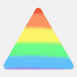 Sticker Triangulaire Les couleurs colorées d'arc-en-ciel choisissent