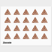 Sticker Triangulaire Les Prints de Brown Girafe. (Feuille)