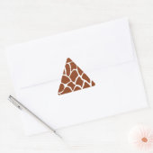 Sticker Triangulaire Les Prints de Brown Girafe. (Enveloppe)