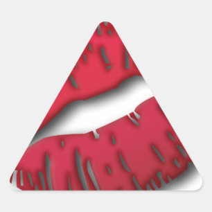 Sticker Triangulaire Lèvres Lushies