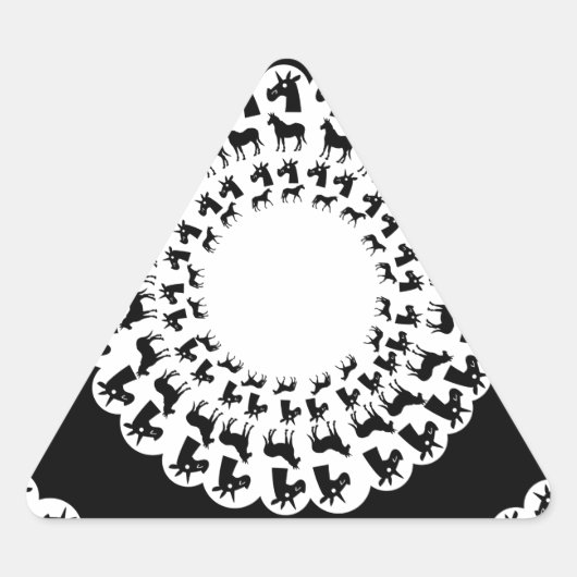 Sticker Triangulaire Licorne de napperon (Devant)