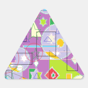 Sticker Triangulaire Ligne des pourpres