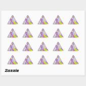 Sticker Triangulaire Ligne des pourpres (Feuille)