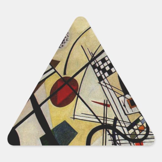 Sticker Triangulaire Ligne ininterrompue Kandinsky Transverse (Devant)