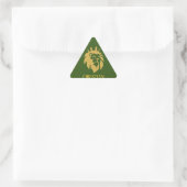 Sticker Triangulaire Lion Avec Couronne - Style Or 1 (Sac)