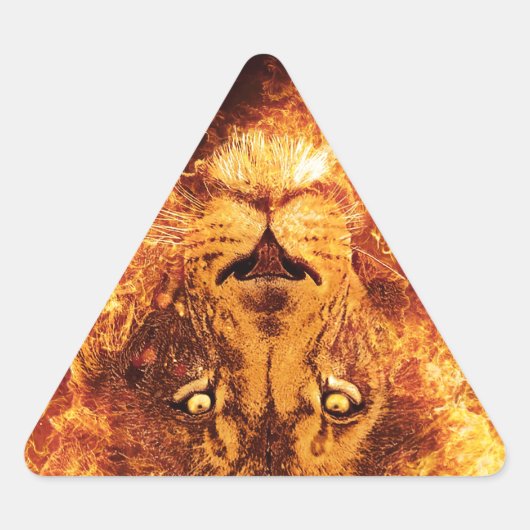 Sticker Triangulaire Lion flamand de Juda (Devant)