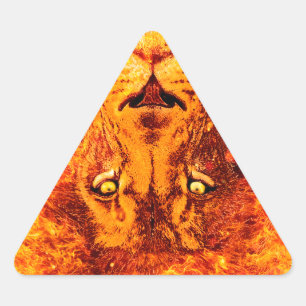 Sticker Triangulaire Lion flamand de Judah
