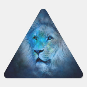 Sticker Triangulaire lion leo