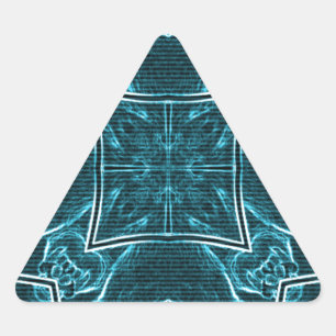 Sticker Triangulaire Lions Partager l'art Imprimer