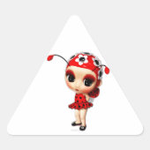 Sticker Triangulaire Little Miss Ladybug (Devant)