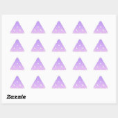 Sticker Triangulaire Little White Stars and Moons Motif (Feuille)