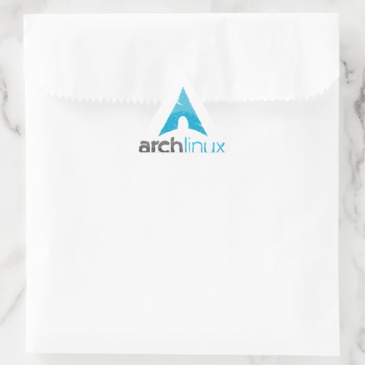 Sticker Triangulaire Logo Arch Linux (Sac)