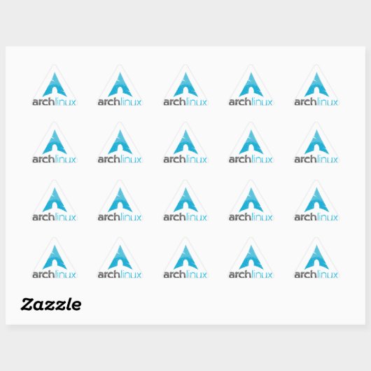 Sticker Triangulaire Logo Arch Linux (Feuille)