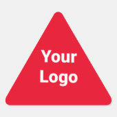Sticker Triangulaire Logo personnalisé simple et élégant ici société cl (Devant)