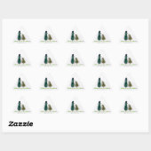 Sticker Triangulaire L'oiseau dit 'tweet' (Feuille)