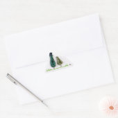 Sticker Triangulaire L'oiseau dit 'tweet' (Enveloppe)