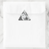 Sticker Triangulaire Loup (Sac)