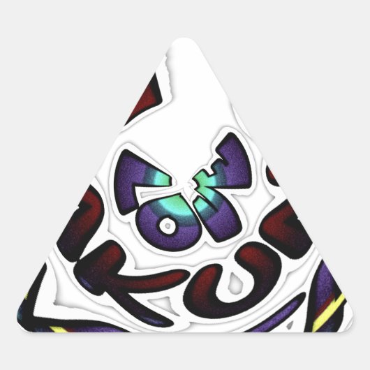 Sticker Triangulaire Love Hakuna Matata beaux cadeaux (Devant)