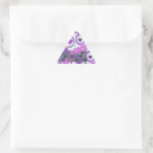 Sticker Triangulaire Lovely Love Heart Motif Art Imprimer (Sac)