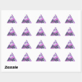 Sticker Triangulaire Lovely Love Heart Motif Art Imprimer (Feuille)