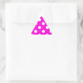 Sticker Triangulaire Magenta pois #FF00DC (Sac)