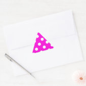 Sticker Triangulaire Magenta pois #FF00DC (Enveloppe)