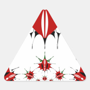 Sticker Triangulaire Magical Kenya : Symétrie du patrimoine Modernité �