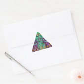 Sticker Triangulaire Magnifique rustique fissuré boue amour guérit art  (Enveloppe)