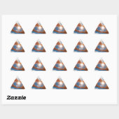 Sticker Triangulaire Mains d'amour (Feuille)