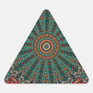 Sticker Triangulaire Mandala décoratif