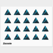 Sticker Triangulaire Marbre Bleu Cosmic Faux (Feuille)
