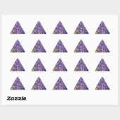 Sticker Triangulaire Marbre Radioactif (Feuille)