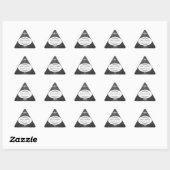 Sticker Triangulaire Mariages de typographie de tableau noir (Feuille)