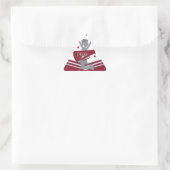 Sticker Triangulaire Maroon & Silver Stars Cheer Cheer Party (Sac)