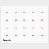 STICKER TRIANGULAIRE MARQUE BLANCHE MODERNE ET PERSONNALISABLE VÉRIFIÉE (Feuille)