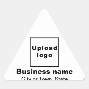 Sticker Triangulaire Marque d'affaires sur l'autocollant triangle blanc