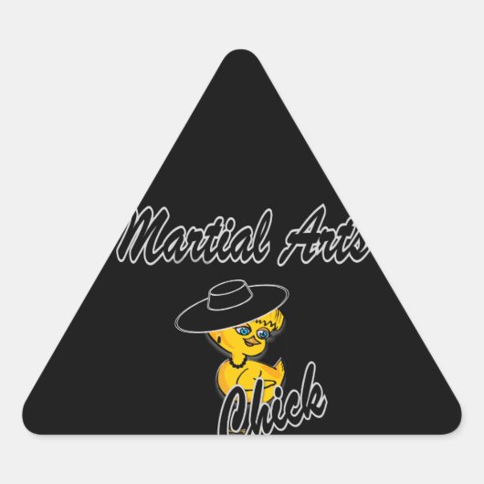 Sticker Triangulaire Martial Arts Chick #4 (Devant)
