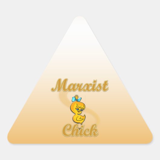 Sticker Triangulaire Marxiste Chick (Devant)