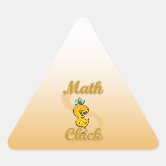 Sticker Triangulaire Math Chick (Devant)