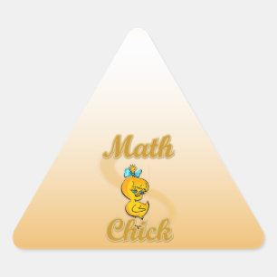 Sticker Triangulaire Math Chick
