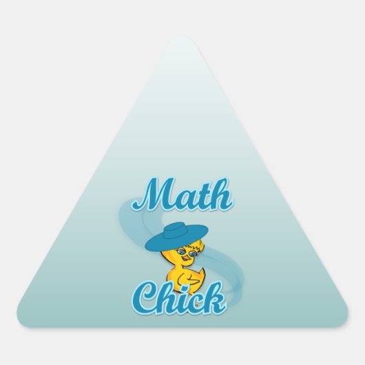 Sticker Triangulaire Math Chick #3 (Devant)