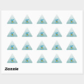Sticker Triangulaire Math Chick #3 (Feuille)